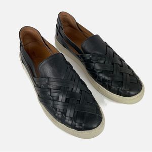 Frye Ivy Huarache Sneaker Black Women’s Size 10 Leather Loafer Sporty Casual